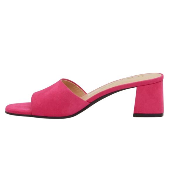 Unisa Womens Venley Heeled Sandal US 9 M EU 39.5 Pink Slip On NWOB - Picture 2 of 13